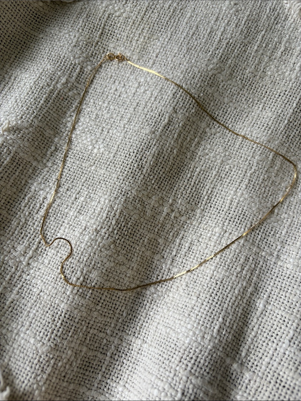 14K Yellow Gold Serpentine Chain Necklace